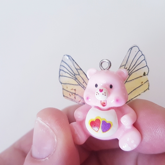 Two Hearts One Mind Necklace Pendant Charm Fairy Beary Collection Hand Crafted - Picture 8 of 9